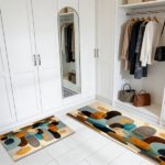 Three-piece kitchen rug set, non-slip and washable, abstract pattern kitchen hallway rug, soft and comfortable, suitable for sinks, floors, entrances, hallways and bathrooms. - Image 7