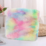 1pc Shaggy Blanket Plush Faux Fur Blanket For Bed Sofa Ultra Soft Luxury Sherpa Blanket Rainbow Colorful Blanke temu can only be self-picked up - Image 4
