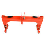 3 Pt Quick Hitch Adapter For Category 1 & 2 W/ Adjustable Bolt Tractor 3000lb,Orange - Image 7