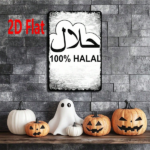 CIFbuy 1pc 100% Halal Arabic Metal Plaque Sign, Vintage 2D" 2D Flat Unframed Wall Decor, Weatherproof Rustproof UV Resistant, Wall Decor, Weatherproof Rustproof UV Resistant, 7.87x11.81In Sign, VintikTok, Sign, VintikTok, t Self-pickup Logiopics - Image 4