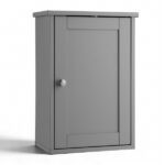Gray P2 MDF painted finish, 34.6*20*50cm, single door with one shelf, bathroom vanity - Image 12