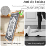 Boho Kitchen Rug Sets 4 Piece with Runner Non Slip Kitchen Rugs and Mats Washable Kitchen Mats for Floor Thick Kitchen Floor Mat Carpet Runner Rugs for Hallway Laundry Holiday Decor - Image 10