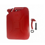 20L US Standard Cold-rolled Plate Petrol Diesel Can Gasoline Bucket with Oil Pipe Red 2 Pairs of Gloves - Image 9