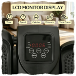 Under Desk Elliptical Machine | Powered Leg Exerciser, Adjustable Speed, Remote & LCD Display for Home Office - Image 3