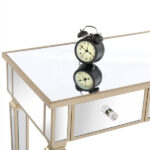 Three Drawers Mirror Table Dressing Table Console Table - Image 13