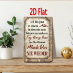 CIFbuy 1pc German Inspirational Text Wooden Wall Plaque, 7.87*11.81 Inch" Inch Weatherproof Rust, 2D Flat Unframed Sign For Home Dec PlaikTok, PlaikTok, t Self-pickup Logiopics - Image 7