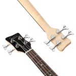 Do Not Sell on Amazon GW101 36in Small Scale Electric Bass Guitar Suit With Mahogany Body SS Pickups, Guitar Bag, Strap, Cable Burlywood - Image 5