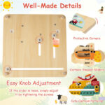 Montessori Wooden Time Learning Clock for Kids 3+, All-in-One Calendar Season Weather Educational Toy - Image 8