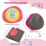 Pink Kids Dance Mat (3+ Ages), 5 Difficulty Levels & 9 Demo Songs, Non-Slip Safe Design - Image 6