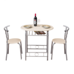 Same Code 29174819 PVC Breakfast Table (One Table and Two Chairs) Natural