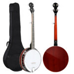 Full Size 5 String Right Handed Banjos Set with Closed Solid Sapele Back & Premium Mahogany Neck and Premium Accessories - Image 3
