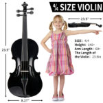Do Not Sell on AmazonFull Size 4/4 Violin Set for Adults Beginners Students with Hard Case,Violin Bow,Shoulder Rest,Rosin,Extra Strings and Sordine - Image 10