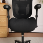 500LBS Big and Tall Office Chair Mesh Breathable, Gaming Chair with Adjustable Backrest Height & Headrest Angle & Adaptive Lumbar Lupport, Executive Computer Desk Chair with 2D Flip-Up Arms,Black. - Image 10
