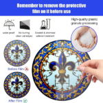 CIFbuy Transparent HD Acrylic Sun Catcher Royal Blue Petal Design Carnival Hanging Decoration (TikTok, temu pick-up service) - Image 4