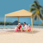 3 x 3m Two Doors & Two Windows Practical Waterproof Right-Angle Folding Tent Khaki - Image 9