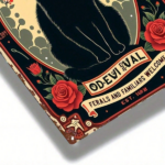 CIFbuy Salem Cat House Black Cat & Rose Vintage Metal Sign 8x12 Inch 1Pc Classic 2D Flat Art Retro Wall Decor For Home Farm Kitchen Ind TikTok, TikTok, Ind Self-pickup Logiopics - Image 5