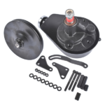 Black Steel Power Steering Pump With Bracket Kit & Pulley Fit for Small Block Chevy 265 283 305 327 350 383 and 400 Engines - Image 6