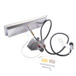24 x 8-inch Fire Pit Pan Stainless Steel Fire Pit Burner Kit Rectangular Indoor or Outdoor - Image 2