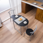 Same Code 67657426 PVC Breakfast Table (One Table and Two Chairs) Black - Image 37
