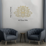 CIFbuy Zen Mandala Lotus Aluminum Wall Art Holiday Gift Home Decor(TikTok, temu pick-up service) - Image 5
