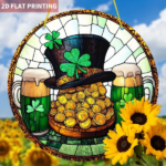 CIFbuy Irish St. Patrick's Day Sun Catcher Garden Home Decor Window Hanging Acrylic Mirror Sheet (TikTok, temu pick-up service) - Image 7