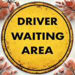 CIFbuy 1pc Vintage Driver Waiting Area Sign 8x8in, "" Driver Waiting Area, Area Sign 8x8in 2D Flat Round Decorative Plaque TikTok, Temu Self-pickup Logiaqics - Image 6