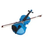 New 4/4 Acoustic Violin Case Bow Rosin Dark Blue - Image 4