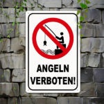 CIFbuy 1pc Metal Sign No Fishing Allowed, 8x12 Inch Outdoor Wall Art, 2D Flat Decorative Plaque For Garden Patio, Unframed Hanging Deco TikTok, TikTok, ecorative Plaque For Garden Patio Self-pickup Logiopics - Image 4