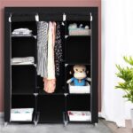 67" Portable Closet Organizer Wardrobe Storage Organizer with 10 Shelves Quick and Easy to Assemble Extra Space Black - Image 17