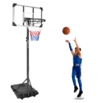 16" Portable Basketball Hoop Outdoor | 5.6ft ~7ft Stepless Adjustable Height Basketball Goal System for Driveway, Backyard, for All Ages,Basketball Goal System Indoor Outdoor for Kids Teens Adults - Image 6