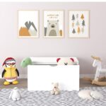 Kids Toy Storage Organizer with Rolling Drawer – Modern Wooden Toy Chest with Wheels, Large Pull-Out Bin for Nursery, Bedroom or Playroom - Image 6
