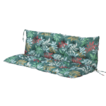 Outdoor Swing Cushions 70 Inch, Waterproof 4" Thick Porch Swing Cushion Replacement with Backrest and Ties, Comfortable 2-3 Seat Pation Swing Pad for Backyard, Garden, Lawn, Outdoor Furniture flower - Image 6