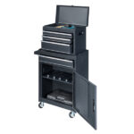 4 Drawstring Cabinet Steel Black Lock 330lb Instrument Cart Storage Room - Image 20