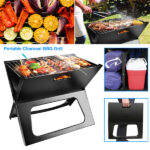 Portable BBQ Barbecue Grill Foldable Charcoal Grill Camping Garden Outdoor Travel - Image 4