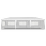 10'x30' Outdoor Party Tent with 8 Removable Sidewalls, Waterproof Canopy Patio Wedding Gazebo, White - Image 10