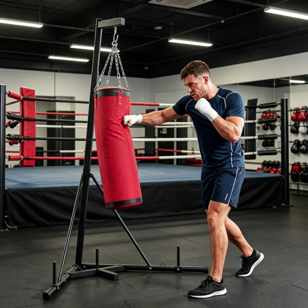 55630085_1 Punching Bag Stand with Sandbag - Image 1