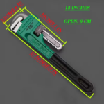 Professional grade pipe wrench, available in 8 inch sizes - sturdy and durable pipe tools suitable for industrial maintenance, automotive tasks, and household applications, with ergonomic handles and anti slip design - Image 7