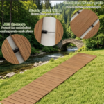 8 FT HDPE Folding Garden Walkway, Weather Resistant Outdoor Decorative Pathway with Metal Wire Connection, Portable Roll‑Up Boardwalk for Garden Beach Wedding - Image 7