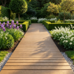 8 FT HDPE Folding Garden Walkway, Weather Resistant Outdoor Decorative Pathway with Metal Wire Connection, Portable Roll‑Up Boardwalk for Garden Beach Wedding - Image 8