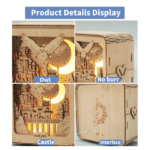 3D Wooden Puzzles Castle Model Kits Night Lights Desk Decorations Birthday Christmas Gifts For Women - Image 4