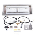 24 x 8-inch Fire Pit Pan Stainless Steel Fire Pit Burner Kit Rectangular Indoor or Outdoor - Image 8