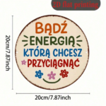 CIFbuy Vintage 2D Round Aluminum Sign 8x8 Inch, Attracting The Energy You Desire Plaque, Positive Energy Decor For Office Bedroom Livin TikTok, TikTok, Self-pickup Logiopics - Image 4