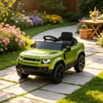 Green 12V Electric Kids Ride on Car – Remote, Suspension, 3 Speed Modes, Lights, Music, Horn - Image 6