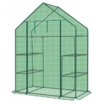 Mini Walk-in Greenhouse with PE Cover, 4-Shelf Indoor Outdoor Plant Gardening Green House for Garden Backyard, 56" x 29" x 77", Green - Image 19