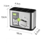 Kitchen Cutlery Organizer Box Storage Rack Spoon Holder Fork Chopsticks Drainer Storage box(US Logistics only For USPS.TK/TMEU only For self-pickup) - Image 3