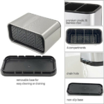 Kitchen Cutlery Organizer Box Storage Rack Spoon Holder Fork Chopsticks Drainer Storage box(US Logistics only For USPS.TK/TMEU only For self-pickup) - Image 4