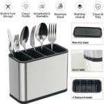 Kitchen Cutlery Organizer Box Storage Rack Spoon Holder Fork Chopsticks Drainer Storage box(US Logistics only For USPS.TK/TMEU only For self-pickup) - Image 5
