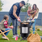 Vertical Steel Charcoal Smoker, Heavy Duty Three Layer Round BBQ Grill Smokey Mountain Cooker for Outdoor Cooking, Black SAME AS 60608693 - Image 6