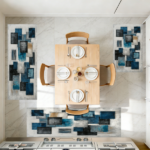 Three-piece kitchen rug set, non-slip and washable, abstract pattern kitchen hallway rug, soft and comfortable, suitable for sinks, floors, entrances, hallways and bathrooms. - Image 11