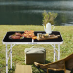3ft Aluminum Alloy Folding Table Black - Image 6